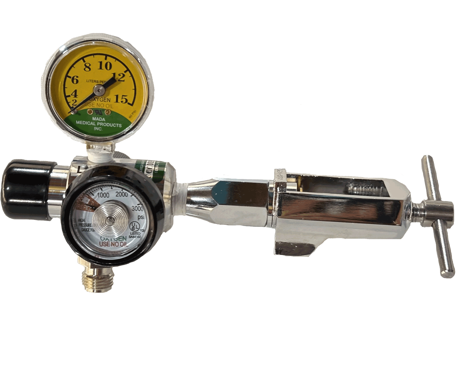 Flujometro y manometro para tanque de oxigeno